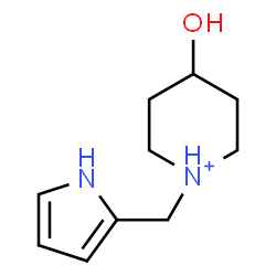 ChemSpider 2D Image | 4-Hydroxy-1-(1H-pyrrol-2-ylmethyl)piperidinium | C10H17N2O