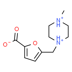 ChemSpider 2D Image | 5-[(4-Methyl-1-piperazinediiumyl)methyl]-2-furoate | C11H17N2O3