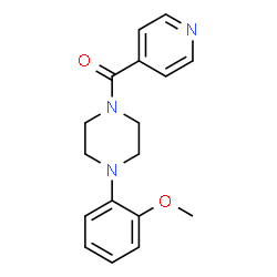 ChemSpider 2D Image | 2-(4-isonicotinoyl-1-piperazinyl)phenyl methyl ether | C17H19N3O2
