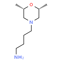ChemSpider 2D Image | 4-[(2R,6S)-2,6-Dimethyl-4-morpholinyl]-1-butanamine | C10H22N2O