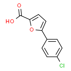 ChemSpider 2D Image | 5-(4-Chlorophenyl)-2-furoic acid | C11H7ClO3