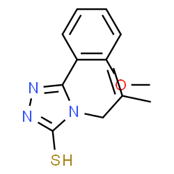 ChemSpider 2D Image | 5-(2-Methoxyphenyl)-4-(2-methyl-2-propen-1-yl)-2,4-dihydro-3H-1,2,4-triazole-3-thione | C13H15N3OS