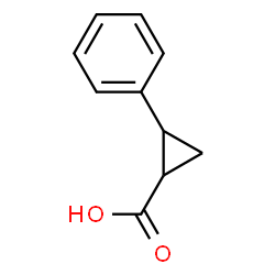ChemSpider 2D Image | 2-Phenylcyclopropanecarboxylic acid | C10H10O2