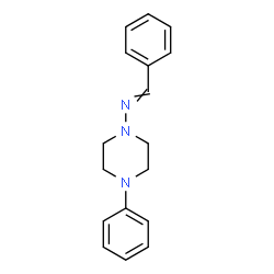 ChemSpider 2D Image | 1-Phenyl-N-(4-phenyl-1-piperazinyl)methanimine | C17H19N3