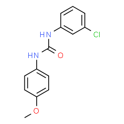 ChemSpider 2D Image | 1-(3-Chlorophenyl)-3-(4-methoxyphenyl)urea | C14H13ClN2O2