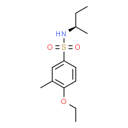 ChemSpider 2D Image | N-[(2R)-2-Butanyl]-4-ethoxy-3-methylbenzenesulfonamide | C13H21NO3S