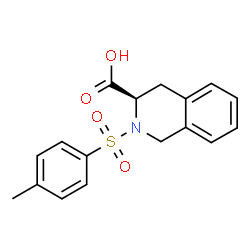 ChemSpider 2D Image | (3R)-2-[(4-Methylphenyl)sulfonyl]-1,2,3,4-tetrahydro-3-isoquinolinecarboxylic acid | C17H17NO4S