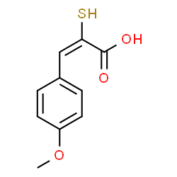 ChemSpider 2D Image | (2E)-3-(4-Methoxyphenyl)-2-sulfanylacrylic acid | C10H10O3S