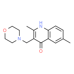 ChemSpider 2D Image | 2,6-dimethyl-3-(morpholin-4-ylmethyl)quinolin-4-ol | C16H20N2O2