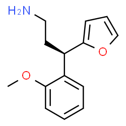 ChemSpider 2D Image | (3R)-3-(2-Furyl)-3-(2-methoxyphenyl)-1-propanamine | C14H17NO2