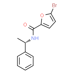 ChemSpider 2D Image | 5-Bromo-N-[(1S)-1-phenylethyl]-2-furamide | C13H12BrNO2