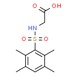 ChemSpider 2D Image | N-[(2,3,5,6-Tetramethylphenyl)sulfonyl]glycine | C12H17NO4S