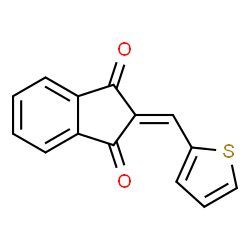 ChemSpider 2D Image | 2-(2-Thienylmethylene)indane-1,3-dione | C14H8O2S