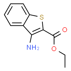 ChemSpider 2D Image | Ethyl 3-amino-1-benzothiophene-2-carboxylate | C11H11NO2S