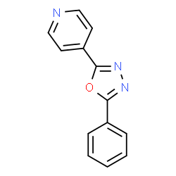 ChemSpider 2D Image | 4-(5-Phenyl-1,3,4-oxadiazol-2-yl)pyridine | C13H9N3O