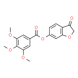 ChemSpider 2D Image | 3-Oxo-2,3-dihydro-1-benzofuran-6-yl 3,4,5-trimethoxybenzoate | C18H16O7