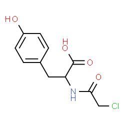 ChemSpider 2D Image | N-(Chloroacetyl)tyrosine | C11H12ClNO4