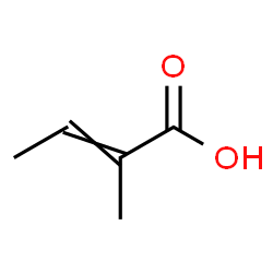 ChemSpider 2D Image | 2-methylbut-2-enoic acid | C5H8O2