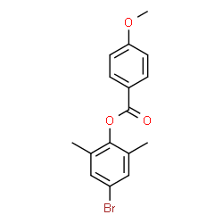 ChemSpider 2D Image | 4-Bromo-2,6-dimethylphenyl 4-methoxybenzoate | C16H15BrO3