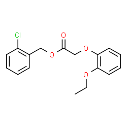 ChemSpider 2D Image | 2-Chlorobenzyl (2-ethoxyphenoxy)acetate | C17H17ClO4
