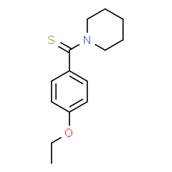 ChemSpider 2D Image | 1-(4-ethoxybenzenecarbothioyl)piperidine | C14H19NOS