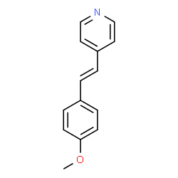 ChemSpider 2D Image | 4-[2-(4-Methoxy-phenyl)-vinyl]-pyridine | C14H13NO