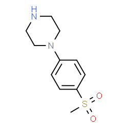 ChemSpider 2D Image | 1-(4-(methylsulfonyl)phenyl)piperazine | C11H16N2O2S