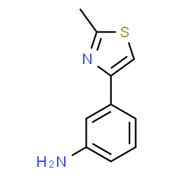 ChemSpider 2D Image | 3-(2-methylthiazol-4-yl)aniline | C10H10N2S