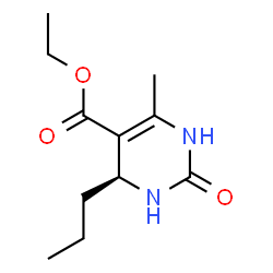 ChemSpider 2D Image | Ethyl (4S)-6-methyl-2-oxo-4-propyl-1,2,3,4-tetrahydro-5-pyrimidinecarboxylate | C11H18N2O3
