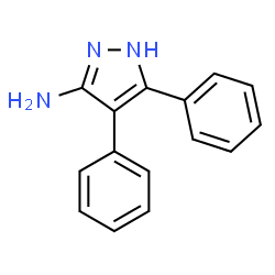 ChemSpider 2D Image | 4,5-Diphenyl-1H-pyrazol-3-amine | C15H13N3