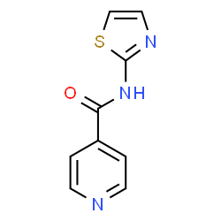 ChemSpider 2D Image | N-(1,3-Thiazol-2-yl)isonicotinamide | C9H7N3OS
