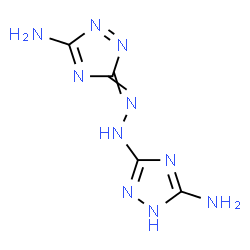 ChemSpider 2D Image | 3-[2-(5-Amino-3H-1,2,4-triazol-3-ylidene)hydrazino]-1H-1,2,4-triazol-5-amine | C4H6N10