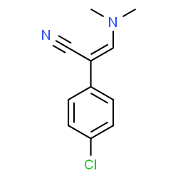 ChemSpider 2D Image | (2Z)-2-(4-Chlorophenyl)-3-(dimethylamino)acrylonitrile | C11H11ClN2