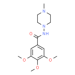ChemSpider 2D Image | 3,4,5-Trimethoxy-N-(4-methyl-1-piperazinyl)benzamide | C15H23N3O4