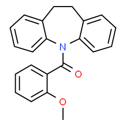 ChemSpider 2D Image | 10,11-Dihydro-5H-dibenzo[b,f]azepin-5-yl(2-methoxyphenyl)methanone | C22H19NO2