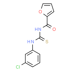 ChemSpider 2D Image | N-[(3-Chlorophenyl)carbamothioyl]-2-furamide | C12H9ClN2O2S
