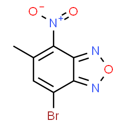 ChemSpider 2D Image | 7-Bromo-5-methyl-4-nitro-2,1,3-benzoxadiazole | C7H4BrN3O3