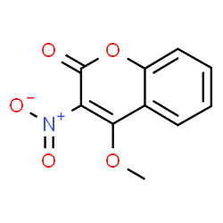 ChemSpider 2D Image | 4-Methoxy-3-nitro-chromen-2-one | C10H7NO5