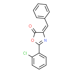 ChemSpider 2D Image | 4-Benzylidene-2-(2-chloro-phenyl)-4H-oxazol-5-one | C16H10ClNO2