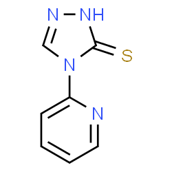 ChemSpider 2D Image | 4-(2-Pyridinyl)-2,4-dihydro-3H-1,2,4-triazole-3-thione | C7H6N4S