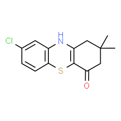 ChemSpider 2D Image | 8-Chloro-2,2-dimethyl-2,3-dihydro-1H-phenothiazin-4(10H)-one | C14H14ClNOS