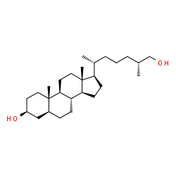 ChemSpider 2D Image | (3beta,5alpha,25R)-Cholestane-3,26-diol | C27H48O2
