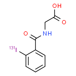 ChemSpider 2D Image | IODOHIPPURIC ACID I-131 | C9H8131INO3