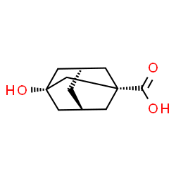 ChemSpider 2D Image | (1s,3s)-3-Hydroxy-1-adamantanecarboxylic acid | C11H16O3