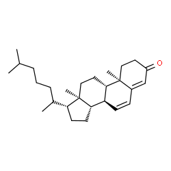 ChemSpider 2D Image | (20S)-Cholesta-4,6-dien-3-one | C27H42O