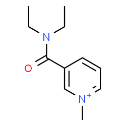 ChemSpider 2D Image | 3-(Diethylcarbamoyl)-1-methylpyridinium | C11H17N2O
