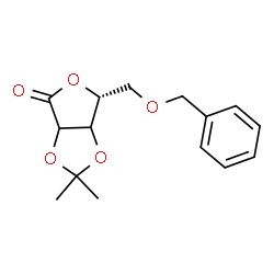 ChemSpider 2D Image | (6R)-6-[(Benzyloxy)methyl]-2,2-dimethyldihydrofuro[3,4-d][1,3]dioxol-4(3aH)-one (non-preferred name) | C15H18O5