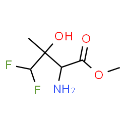 ChemSpider 2D Image | Methyl 4,4-difluoro-3-hydroxyvalinate | C6H11F2NO3