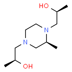ChemSpider 2D Image | (2S,2'S)-1,1'-[(2S)-2-Methyl-1,4-piperazinediyl]di(2-propanol) | C11H24N2O2