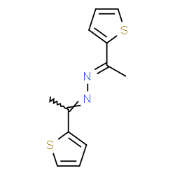ChemSpider 2D Image | (1E,2E)-Bis[1-(2-thienyl)ethylidene]hydrazine | C12H12N2S2